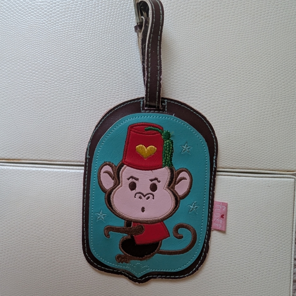 Fluff Funky Monkey Baggage Tag